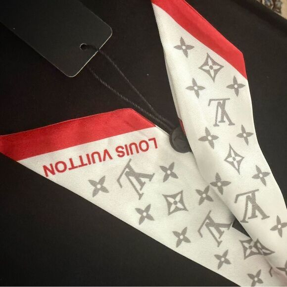Brand new inspired Louis Vuitton Cherry Print twirly Scarf - Picture 4 of 5